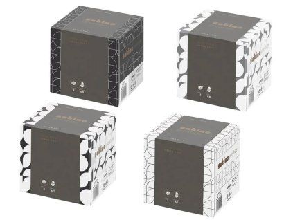 Servítky v boxe SATINO Cube, 3vr., 60ks/box