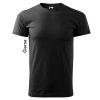 Tričko HEAVY New, krátky rukáv, unisex (Veľkosť 3XL, Farba Čierna)