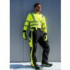 Nohavice NEON HV, do pása, zimné (Veľkosť L, Farba Čierna / žltá HV)