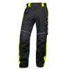 Nohavice NEON HV, do pása (Veľkosť 44, Farba Čierna / žltá HV)
