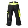 Nohavice 3/4 NEON, čierno-žlté (Veľkosť 54, Farba Čierna / žltá HV)