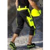 Nohavice 3/4 NEON, čierno-žlté (Veľkosť 54, Farba Čierna / žltá HV)
