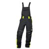 Nohavice NEON HV, na traky, zimné (Veľkosť S, Farba Čierna / žltá HV)