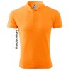 Polokošeľa PIQUE Polo, pánska (Veľkosť M, Farba Oranžová)