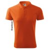 Polokošeľa PIQUE Polo, pánska (Veľkosť M, Farba Oranžová)