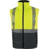 Bunda FAST HV, 2v1, softshell (Veľkosť S, Farba Žltá HV / tmavosivá)