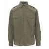 Košeľa TROPHY, dlhý rukáv, pánska (Veľkosť S, Farba Vojenská zelená)