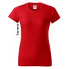 Tričko BASIC, krátky rukáv, dámske (Veľkosť L, Farba Marlboro červená)