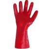 Rukavice SELA, PVC 35cm, červené