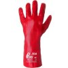 Rukavice SELA, PVC 35cm, červené