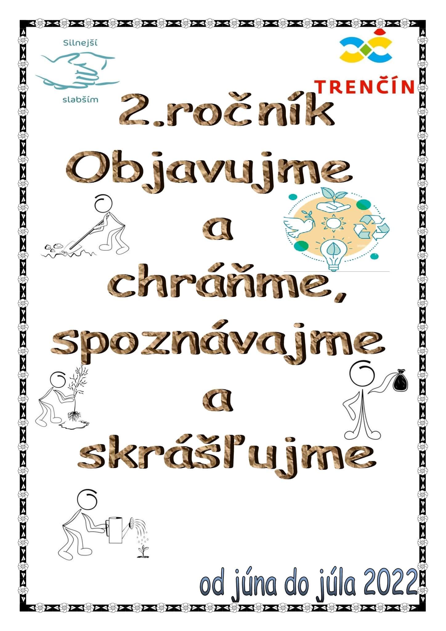 2 ročník Objavujme a chráňme, spoznávajme a skrášľujme