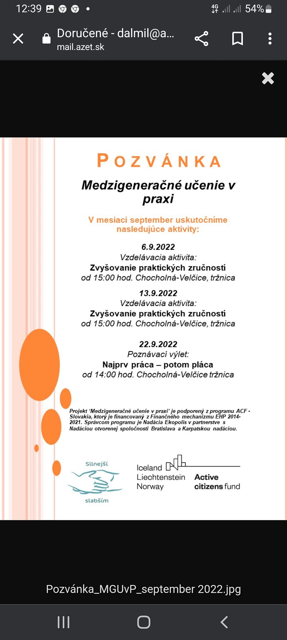 Medzigeneračné učenie v praxi pokračujeme