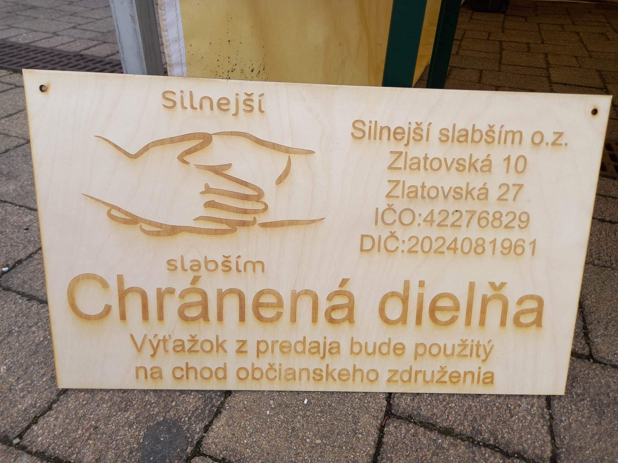 Predaj výrobkov chránenej dielne v meste Trenčianske Teplice