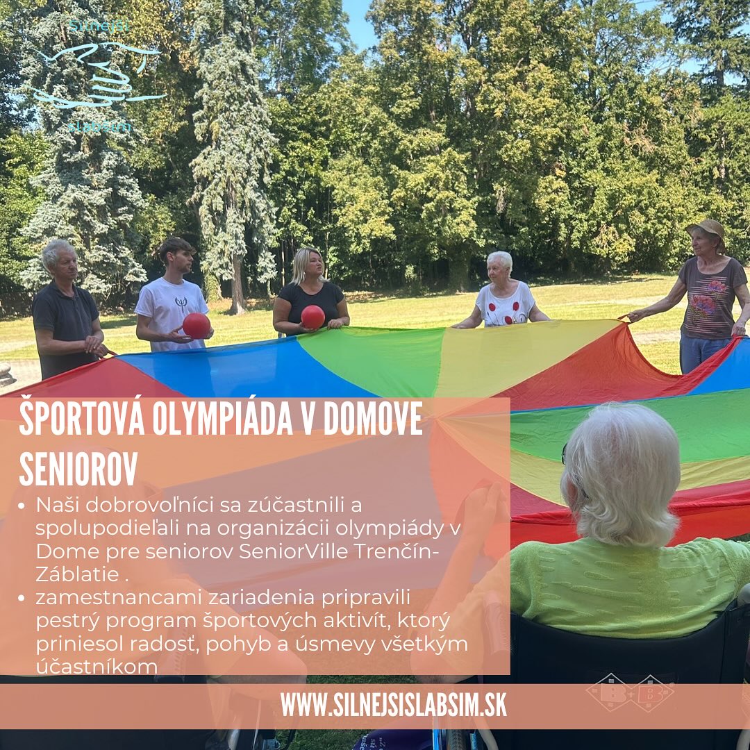 ŠPORTOVÁ OLYMPIÁDA V Domove pre seniorov