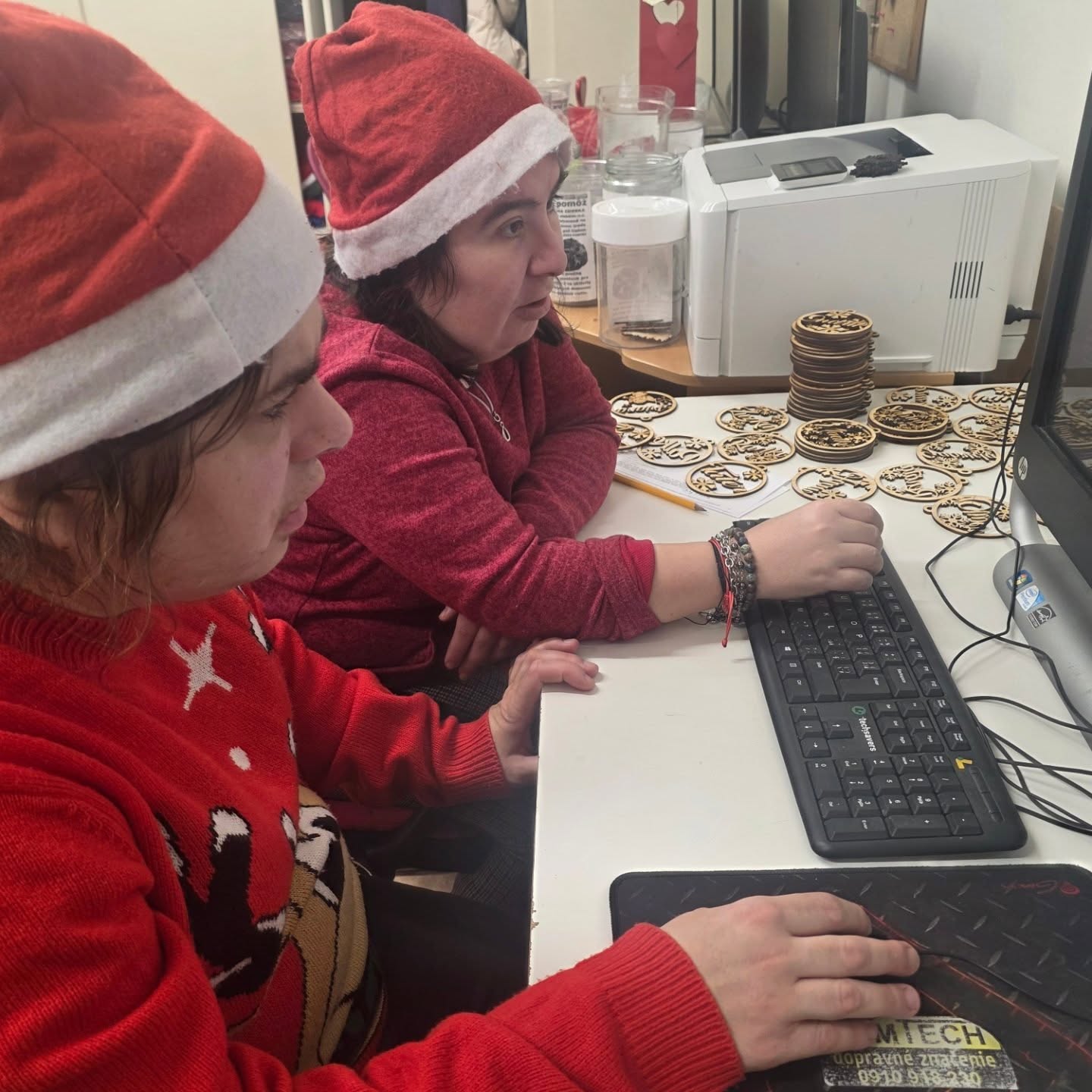 Vianočná atmosféra v chránenej dielni