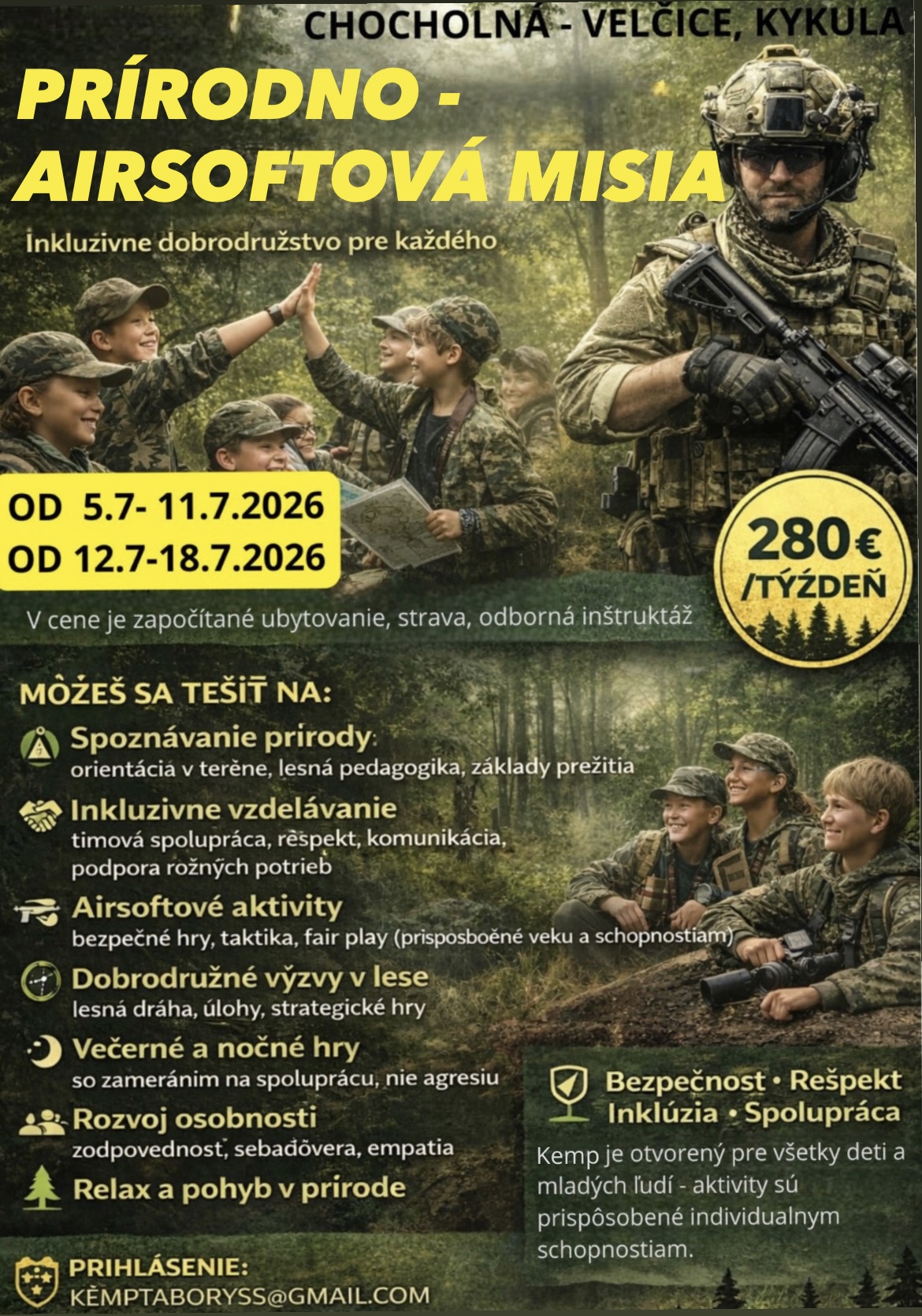 Prírodná airsoftová misia 2026