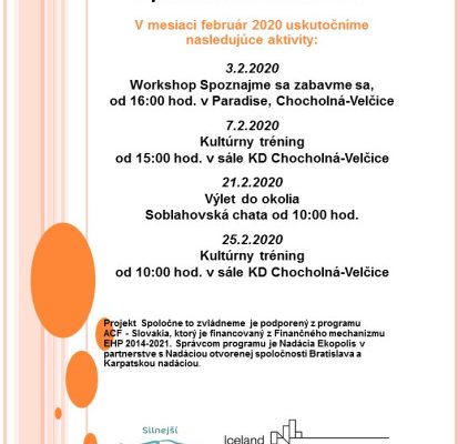 Spoločne to zvládneme - Február