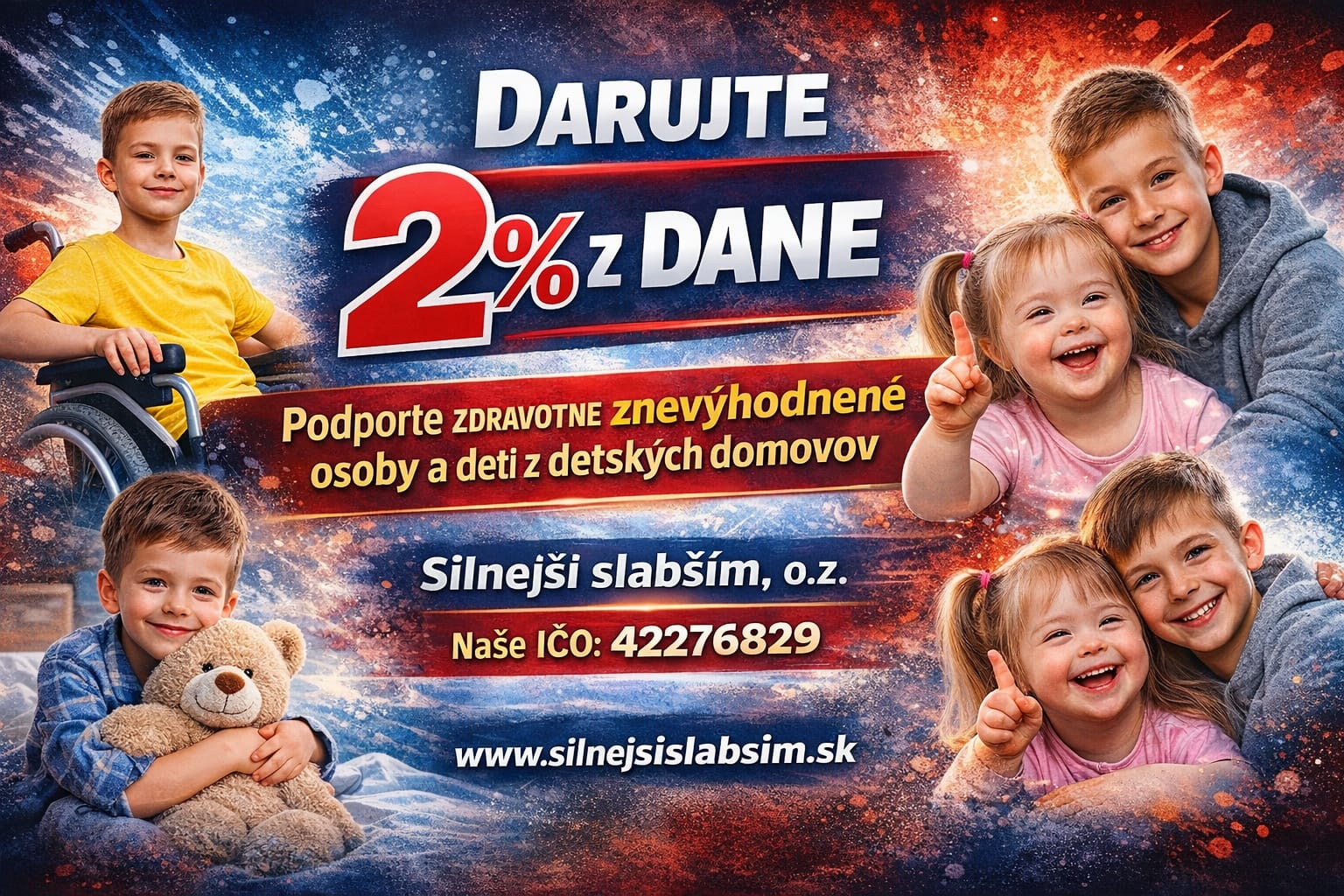 Daujte nám 2% z dane