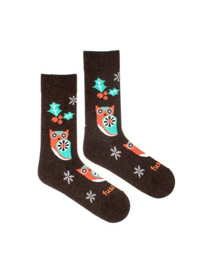 hnede bavlnene ponozky fusakle vyhukanec nocny 1