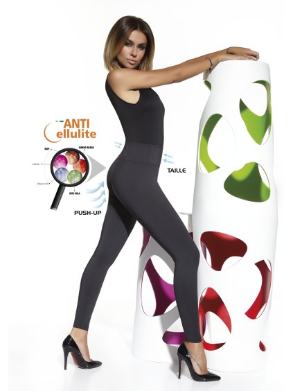 Anticelulitídne legíny CANDY (Farba Čierna, Veľkosť L)