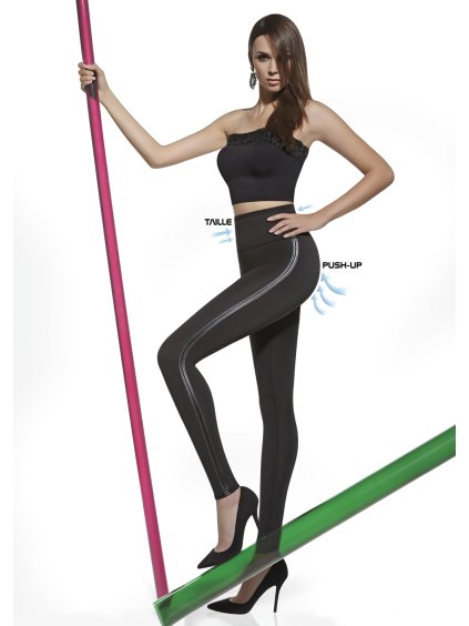 Dámske legíny ANGELICA 200DEN BasBleu (Farba Čierna, Veľkosť S)