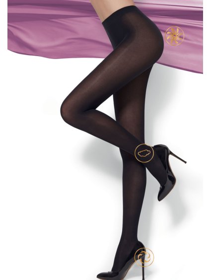 Women's opaque tights TONIC DEN Golden Lady (Farba Čierna, Veľkosť 4/L)