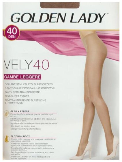Dámske pančuchy VELY 40DEN Golden Lady (Farba Nero, Veľkosť 2/S)