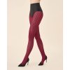 Vzorované pančuchy Gabriella Cherie 60 DEN (Farba Bordová, Veľkosť 2/S)
