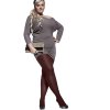 Women's plusize tights AMY 60DEN Adrian (Farba Čokoládová, Veľkosť 3/M)