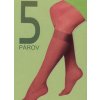 Dámske podkolienky 5párov 18DEN Elastil Adrian (Farba Čierna, Veľkosť UNI)