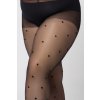 Dámske pančuchy pre moletky QUEEN SIZE DIAMOND RAIN 30DEN Mona (Farba Čierna, Veľkosť 7/XXXL)