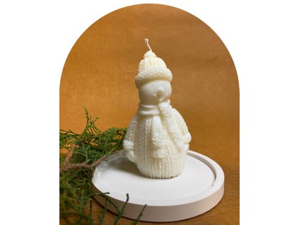 snehuliak sviecka sviecky silue