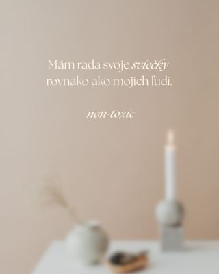 Ako to máš ty? 🕯