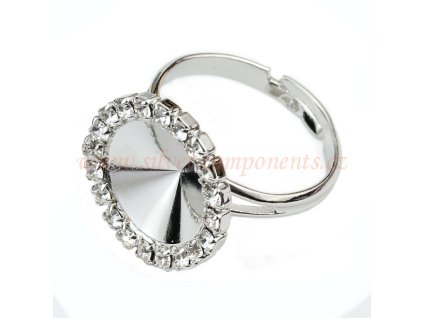 prsten rivoli s satonovou obrubou