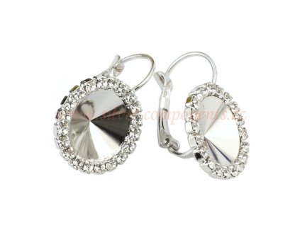 bizuterni nausnice rivoli s satonovou obrubou