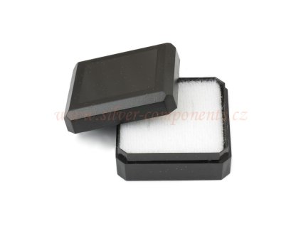 krabicka 38x38x17 cerna bila