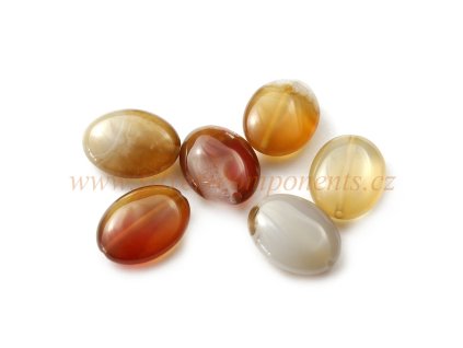 Achát oválek 16x12mm PERSIAN