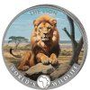 wildlife 1 oz silver the lion 2025 congo 20 fr coloured