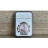 Prvá minca a prvý deň vydania s Charlesom III. NGC Britannia 2023, certifikovaných iba 619 ks