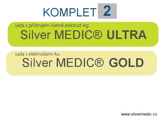 komplet 2 sady silvermedic ultra gold