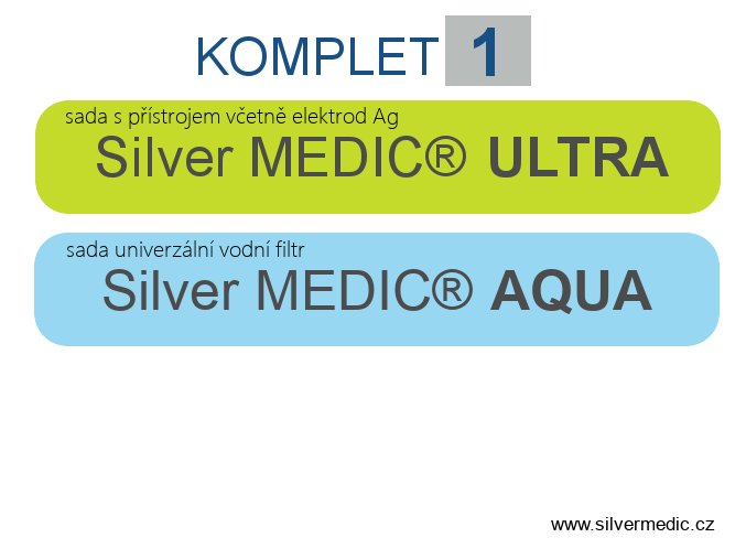 komplet 1 sady silvermedic ultra aqua