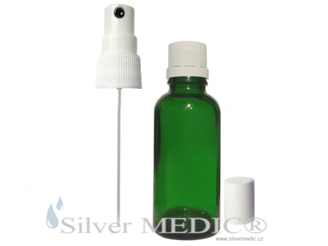 klasicky rozprasovac zelena sklenicka 50 ml produkt gold silvermedic