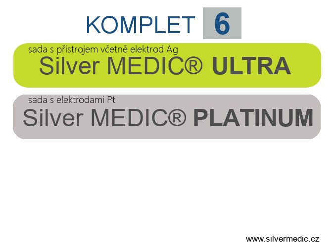 komplet 6 sady silvermedic ultra platinum