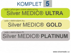 komplet 5 sady silvermedic ultra gold platinum
