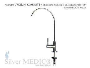 vydejni kohoutek brousena nerez pro univerzalni filtr silver medic aqua