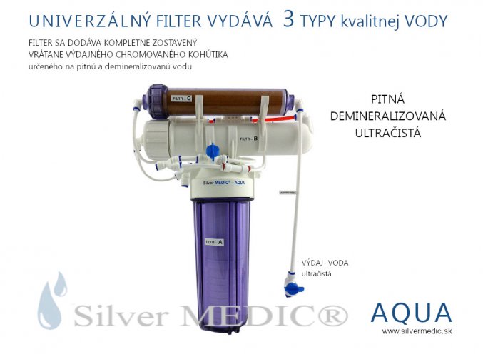 voda pitna demineralizovana ultracista univerzalny filter silvermedic aqua