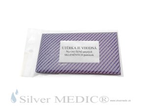 utierka na osusenie umytej sklenenej vyrobnej kadicky striebro zlato platina sady silvermedic ultra