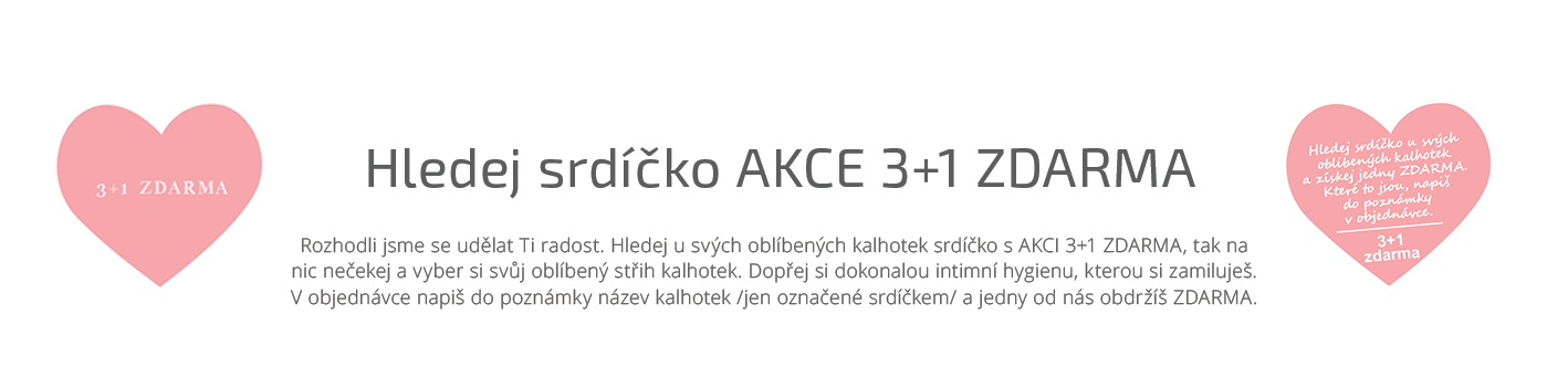AKCE SRDÍČKO 3+1 ZDARMA