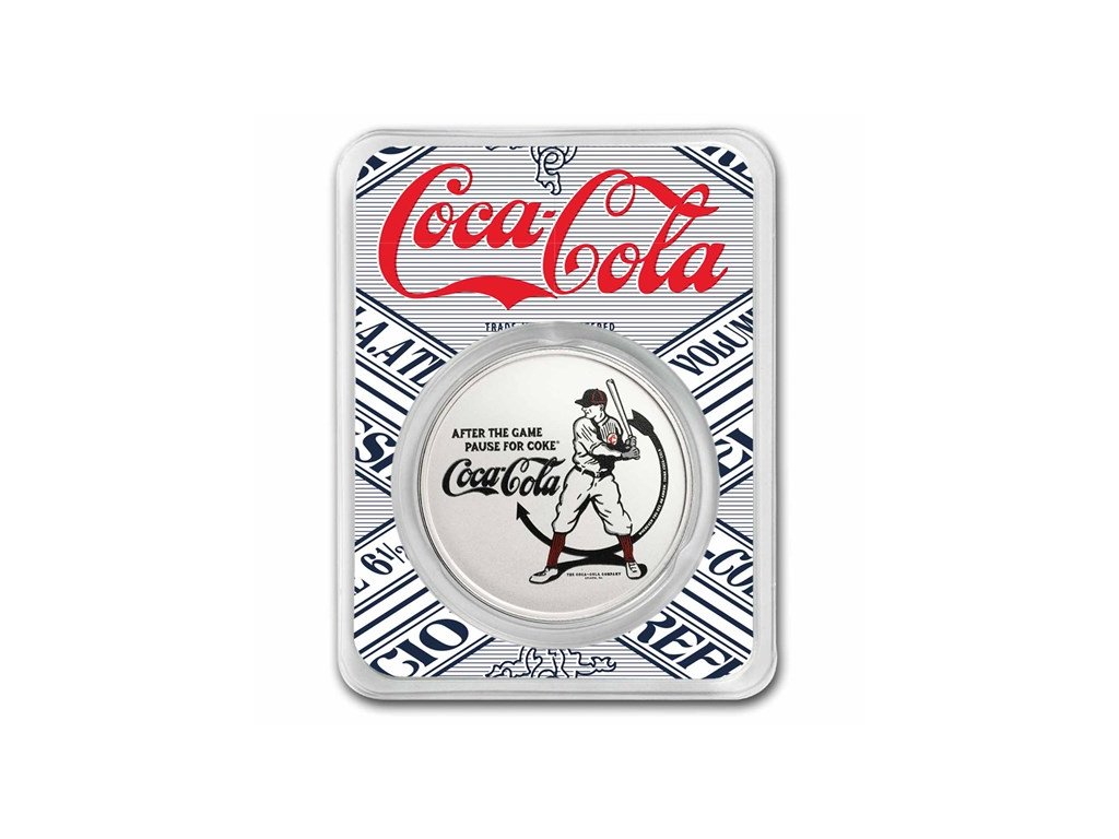 Stříbrná mince 1 oz Coca Cola Vintage Odpalovač