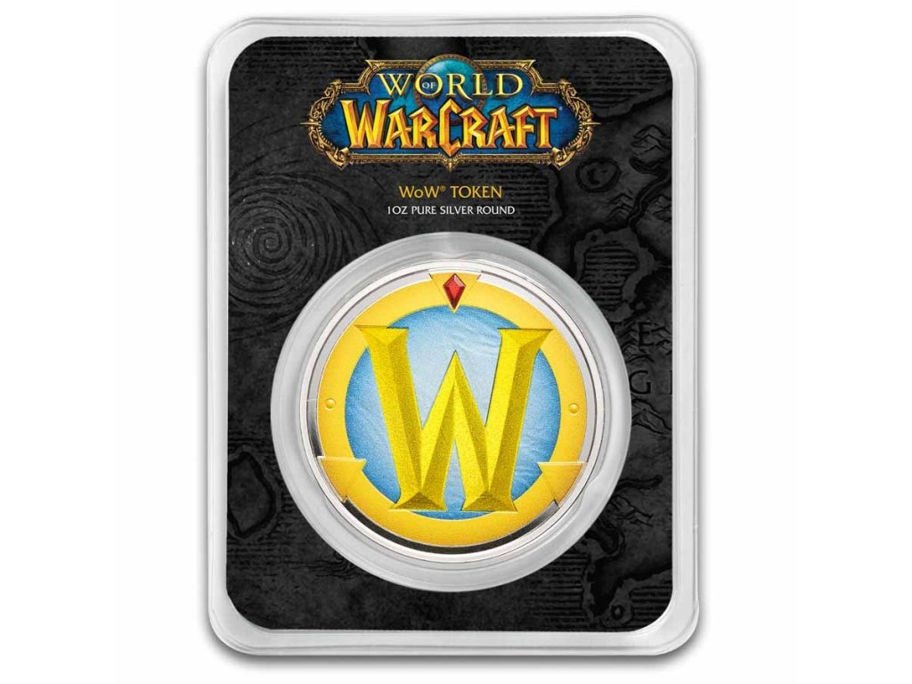 1 oz silver world of warcraft colorized token tep 312145 slab
